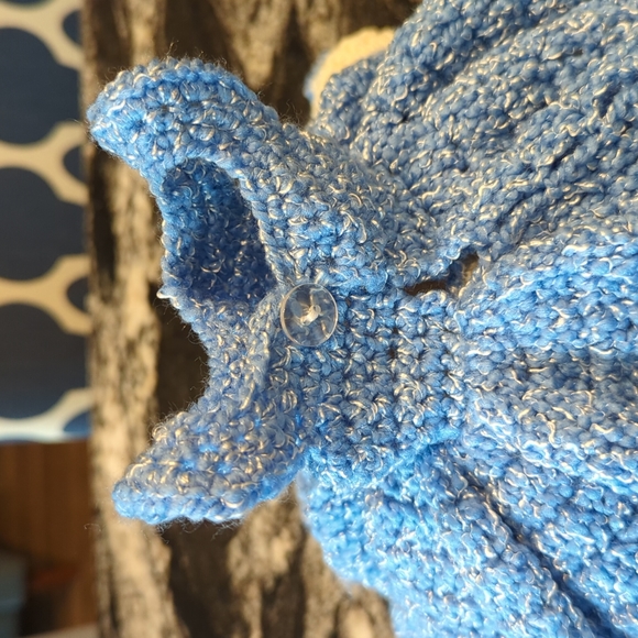 Doll Dress Vintage Handmade Layered/Tiered  Crochet. Doll not included! - Picture 5 of 13